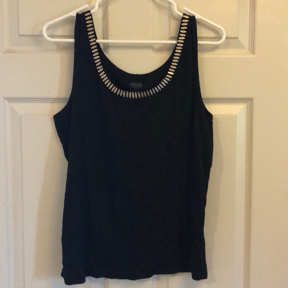 Talbots black tank top XL